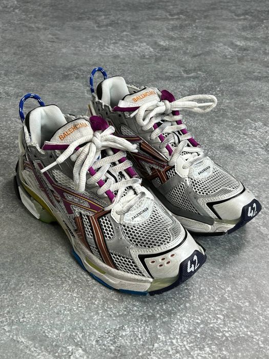 BALENCIAGA Runner кроссовки разноцветные кеди кеды кросівки сірі 42 41