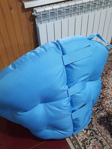 Бескаркасная мебель для отдыха кресло футон 7.3кг матрас мягкий оустер