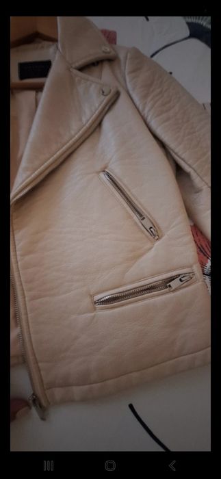 Casaco bomber jacket zara bege de senhora