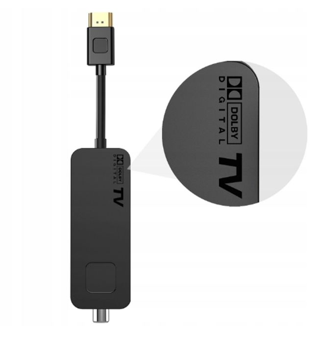 ТБ-тюнер UBISHENG U3mini DVB-T2 DVB-C Dolby Audio H.265/HEVC Чорний