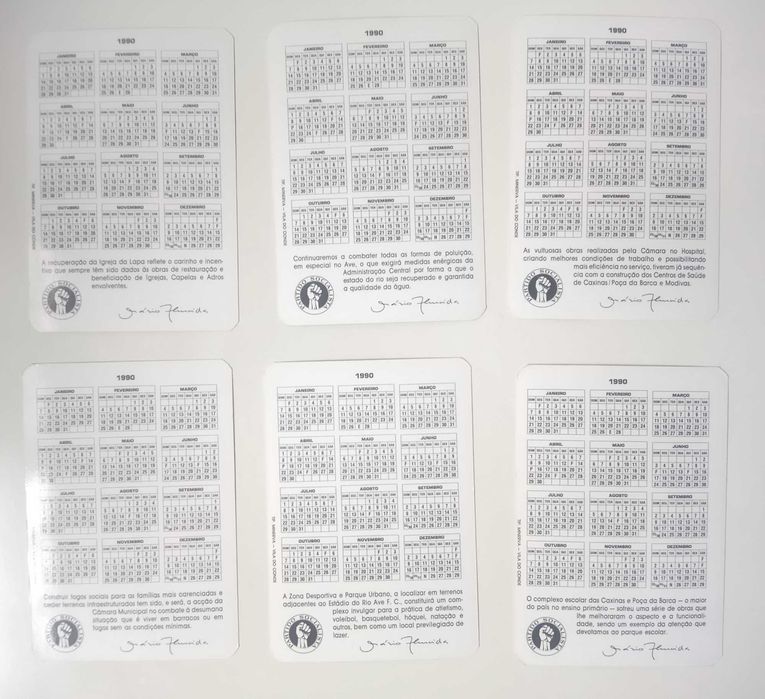 12 calendários partido socialista de Vila do Conde