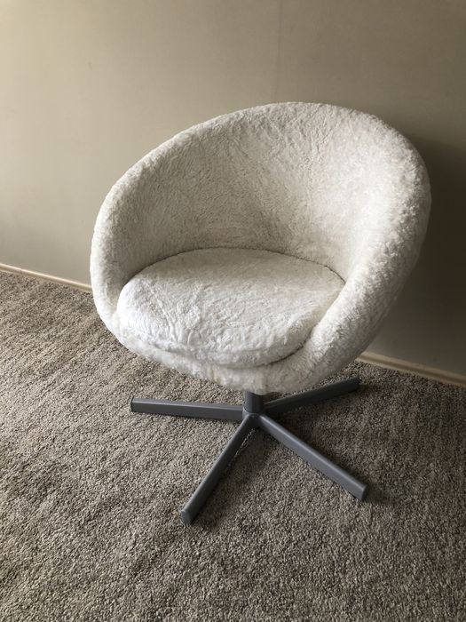 Fotel kubełkowy biały (Ikea) 2 szt.