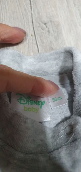 Śpiochy rampers pajac plusz welur 56  ciepły miś disney cool club