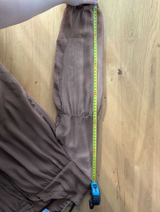 Zwiewna sukienka / tunika VRS Woman – brązowa, rozmiar M