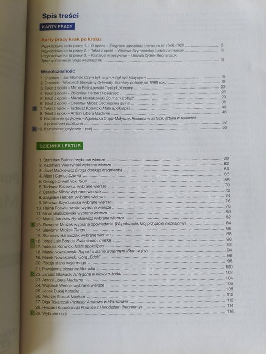 Ponad słowami 4 karta pracy matura nowa era