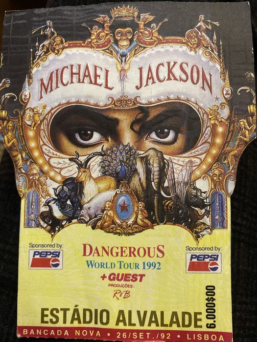 Bilhete Michael Jackson
