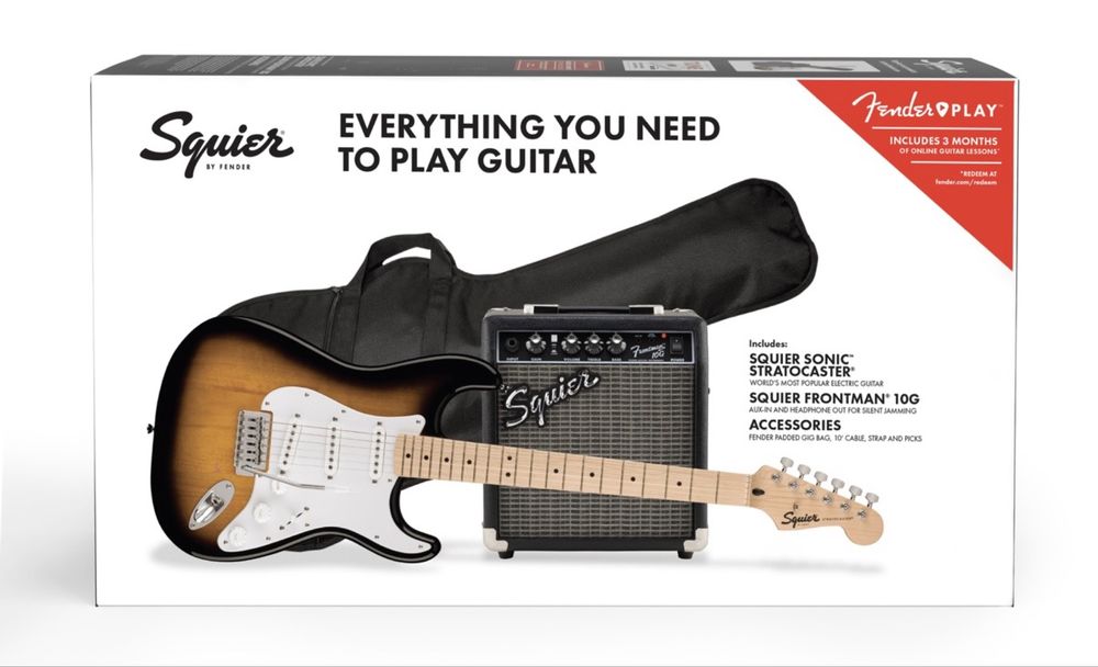 Fender Squier Sonic Stratocaster Pack Color Sunburst