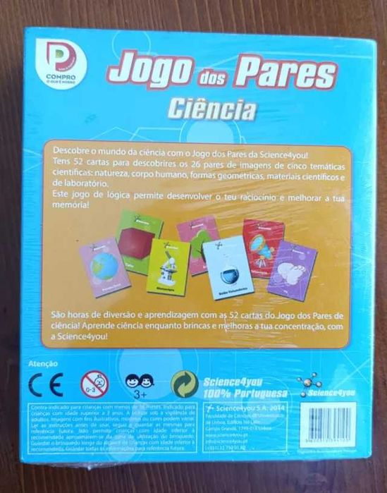 Jogo dos Pares Ciência - Science4you