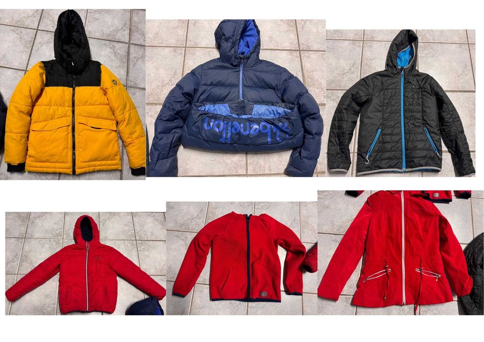 Lote de roupa e calçado