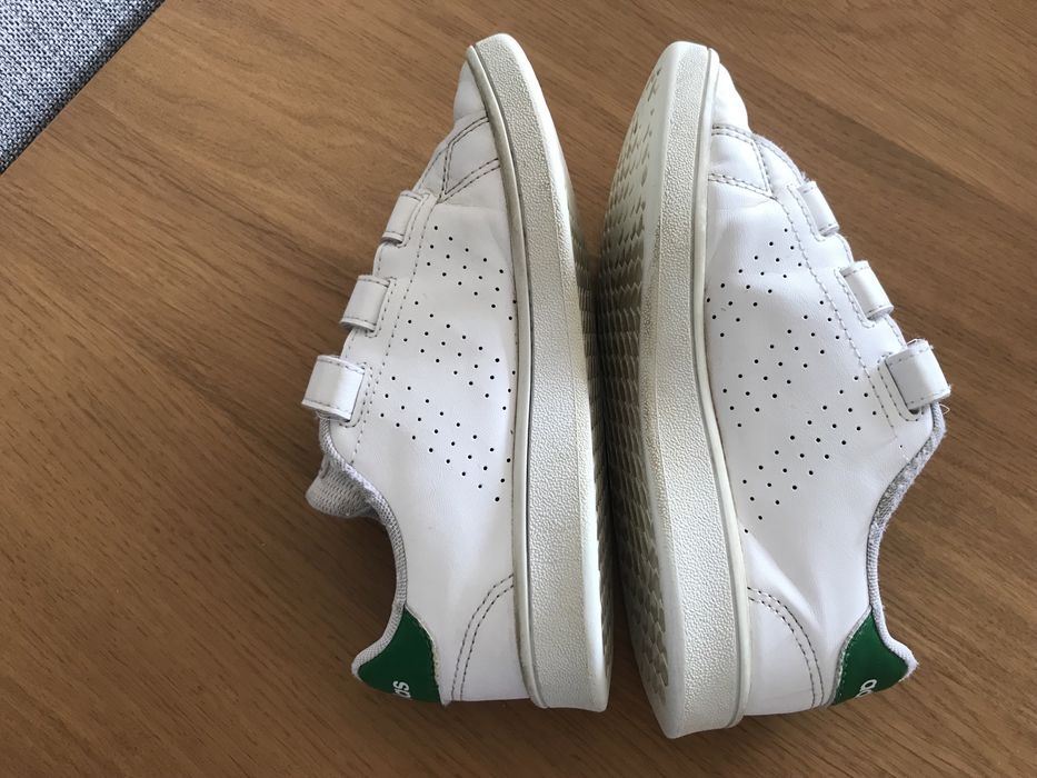 Sapatilhas originais Adidas tamanho 32 brancas e verde