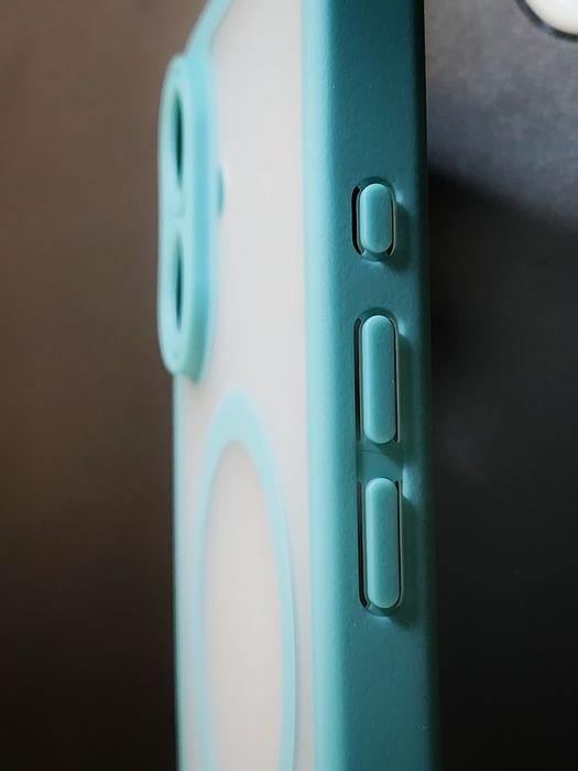 Apple Iphone 16 матовий силіконовий чохол бірюзовий magsafe tocol