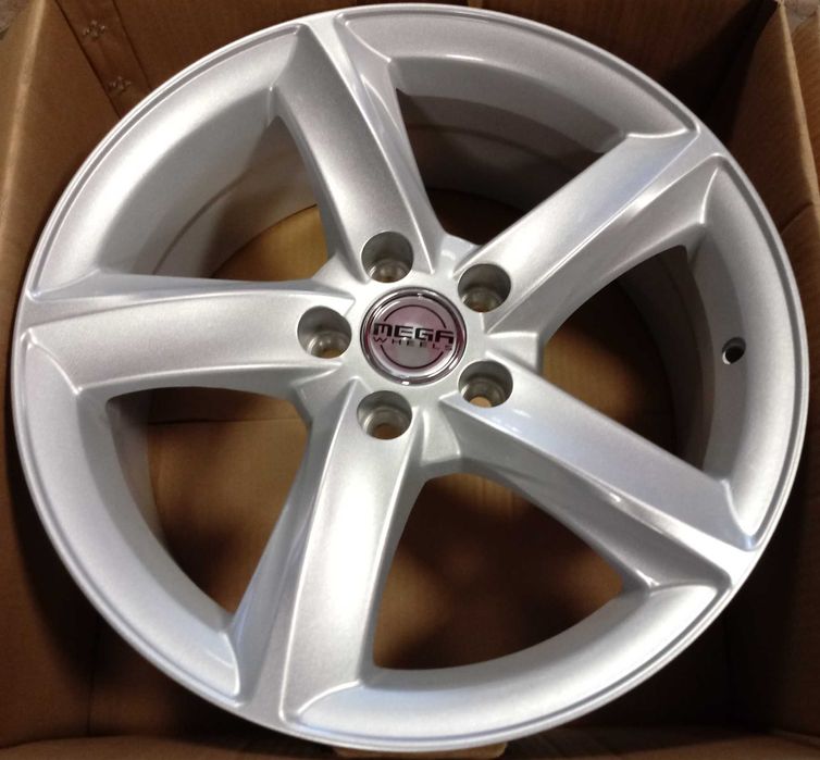 4× Felga alu Mega Wheels Tigera Silver 7.0" x 16" 5x112 ET47 / 208
