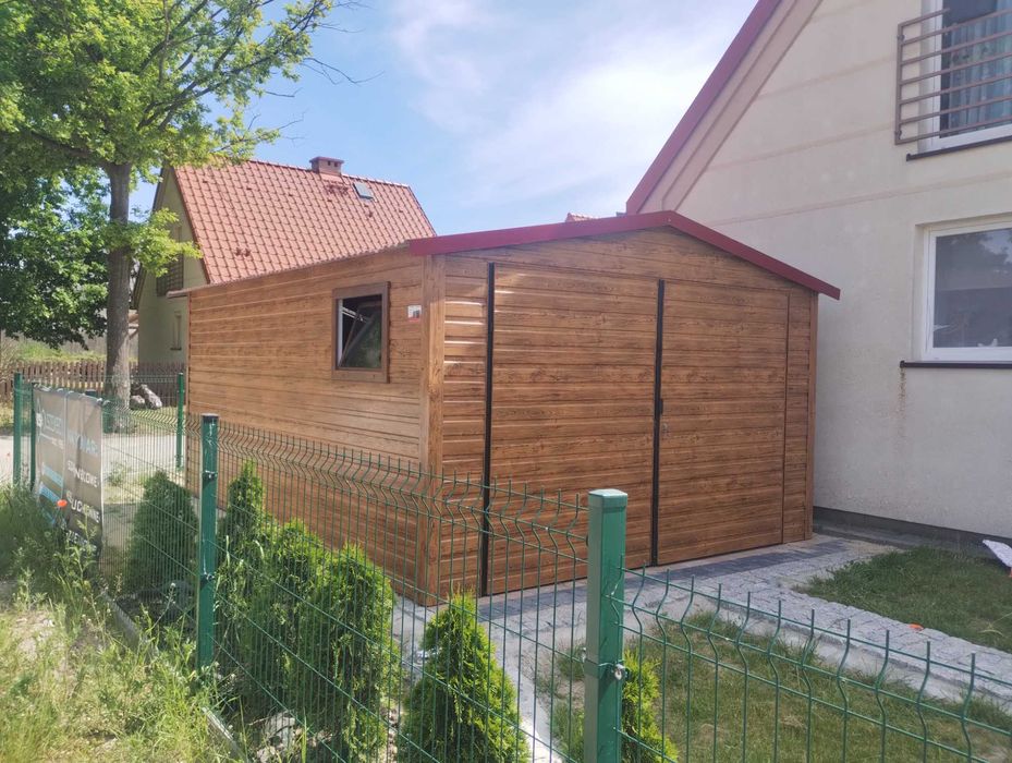 garaż blaszany 3,5x5, 4x6, 6x5,8 drewnopodobny, blaszaki, hale, wiaty