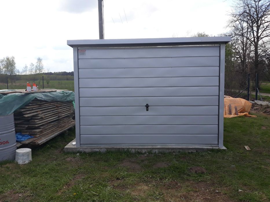 Garaż blaszak spad dachu na tył 3x5 m PRODUCENT