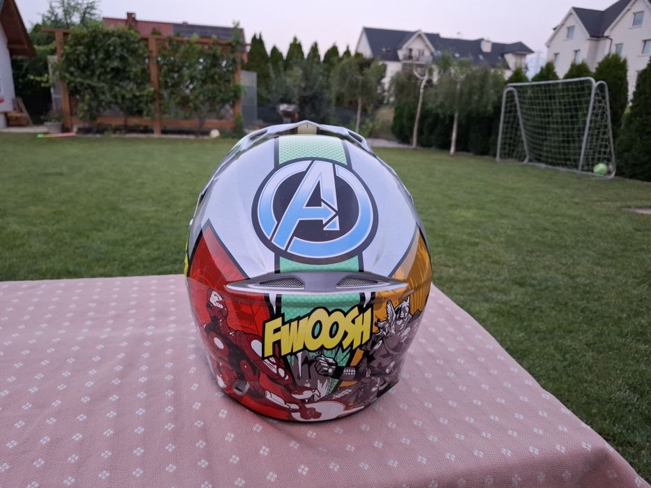 Kask HJC Marvel Hulk Youth XL + gogle Scott | Wersja graficzna Avengers