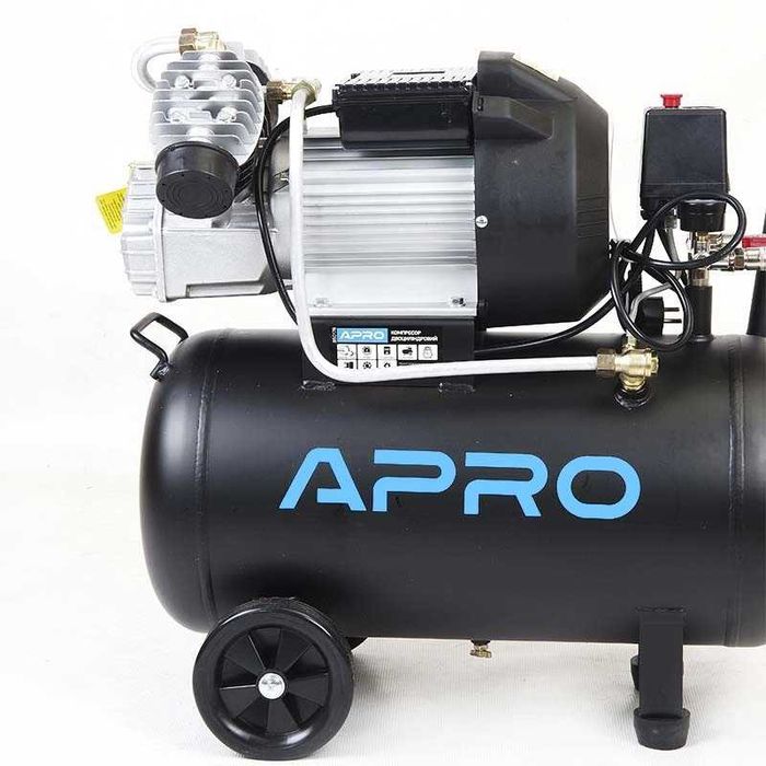Компресор повітряний Apro 50л 2.2кВт 8атм 416л/хв компрессор
