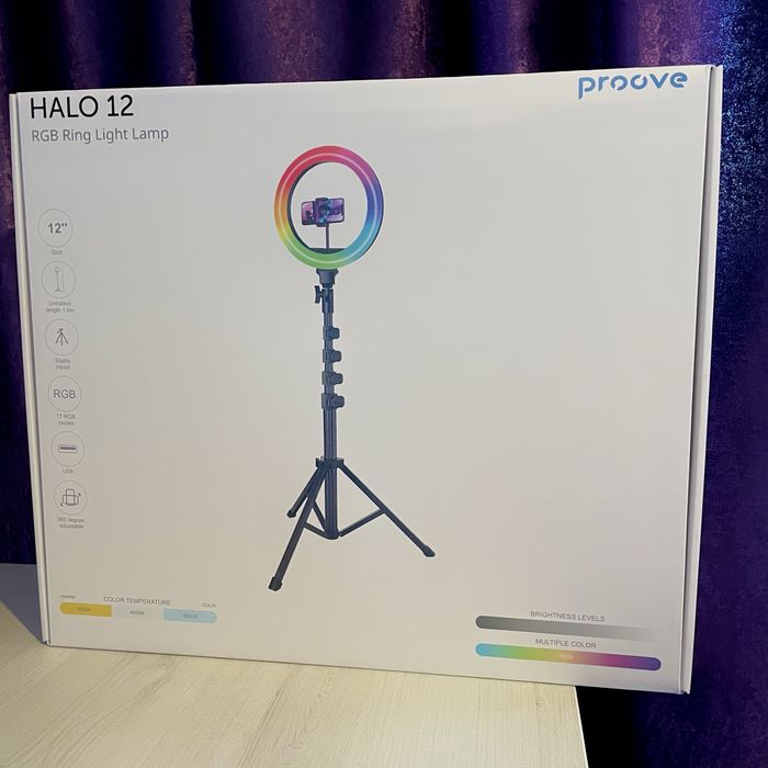 Кольцевая LED лампа PROOVE RGB Halo 12