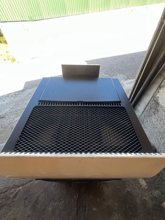 Salamandra ar quente a peletes