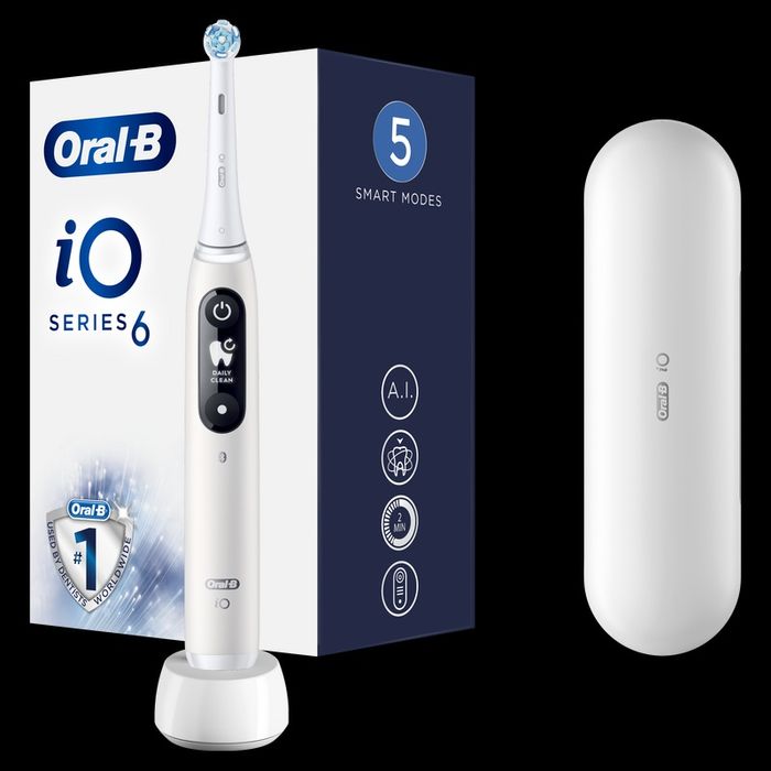 Електрична зубна щітка Oral-B iO Серія 6 Біла