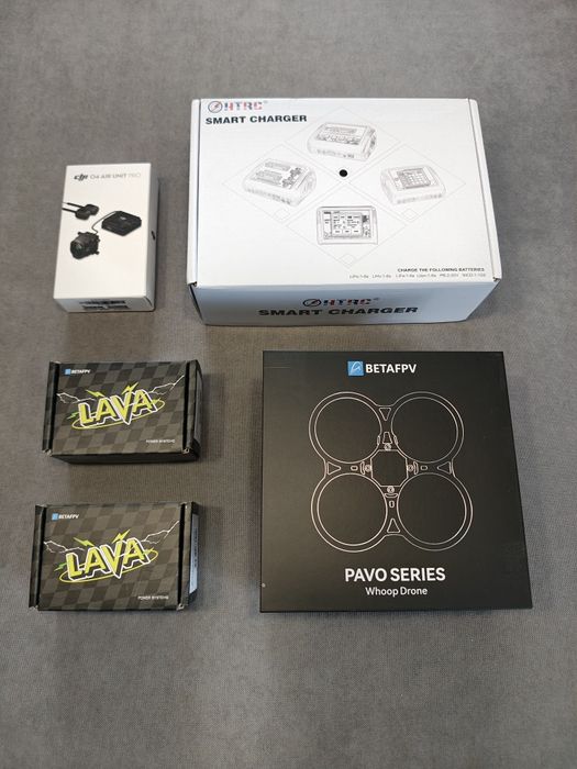 Full zestaw! Dron BETAFPV Pavo20 Pro II  NIGHTFIRE RGB ver. SBUS +DJI O4 PRO + 4 x bateria LAVA 680 mAh + ładowarka
