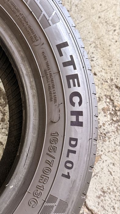 Pneus 165/70r13C 88/86S Doublestar Ltech DL01 com 80% piso