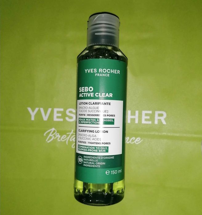 Лосьон Себорегуляция очищение для жирной кожи Sebo Ів Роше Yves Rocher