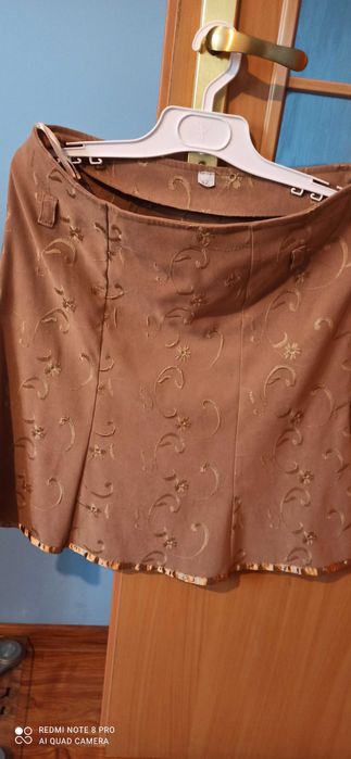 Spódnica  biała brąz 38 40 42