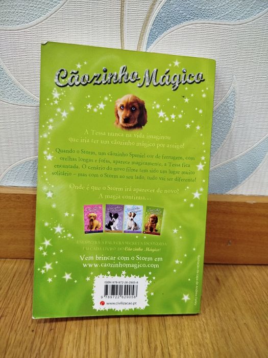 Livro: " Cãozinho mágico: Estrela do cinema" De Sue Bentley.