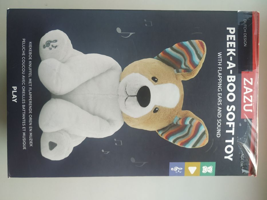 Інтерактивна м'яка іграшка з вухами, що плескають, і співом "Денні" -