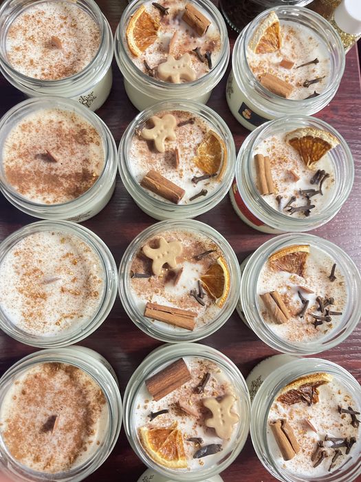 Świece sojowe świąteczne pachnące