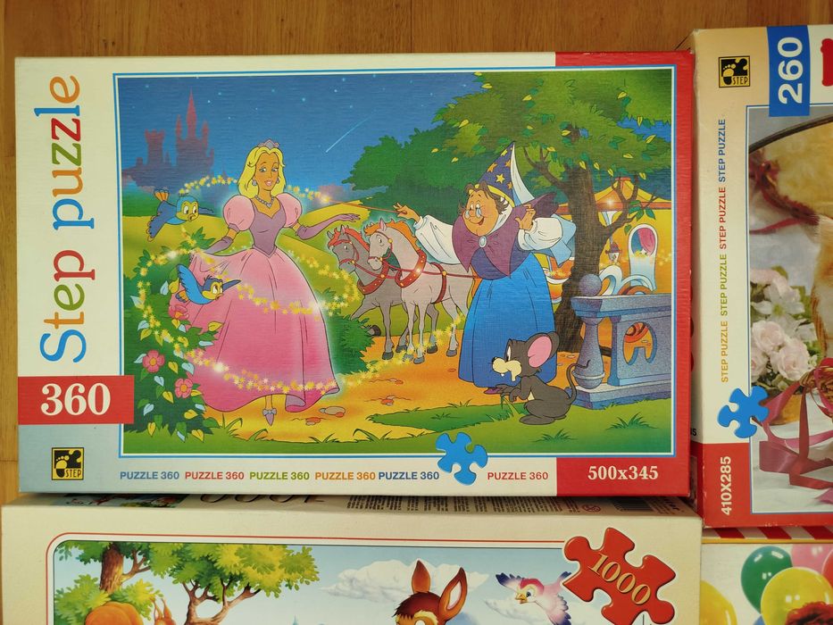 Пазлы 6 шт., + бонус