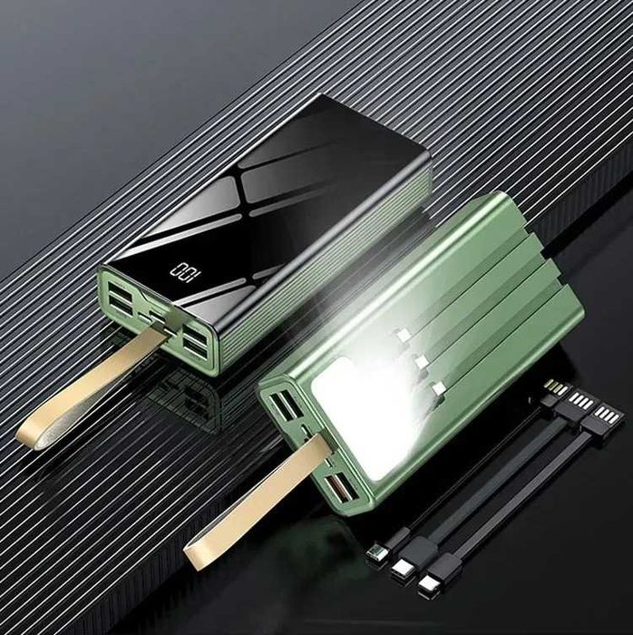 Павербанк Khuh-88 45000 мА·год, ліхтарик, 4×USB