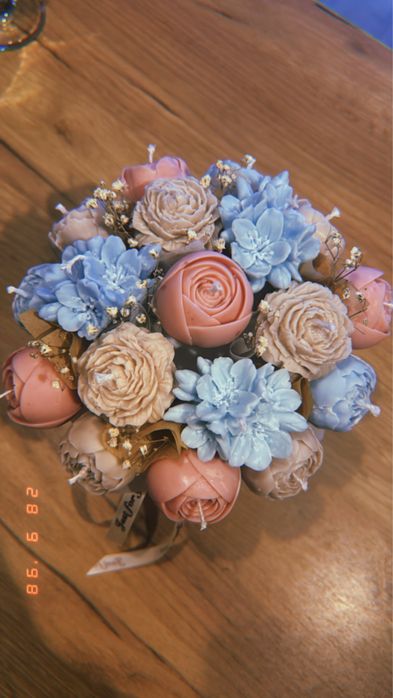 Flower box ze świec sojowych