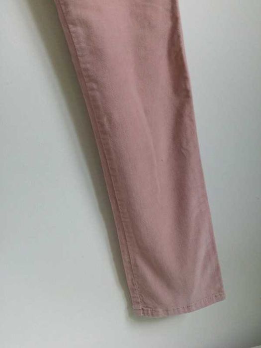 Długie spodnie rurki miękkie elastyczne różowe wiosenne Zara 122 7 lat