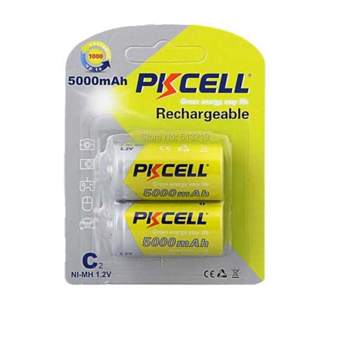Rechargeable C Batteries, 5000 mAh and 1.2 V64730067779073120
