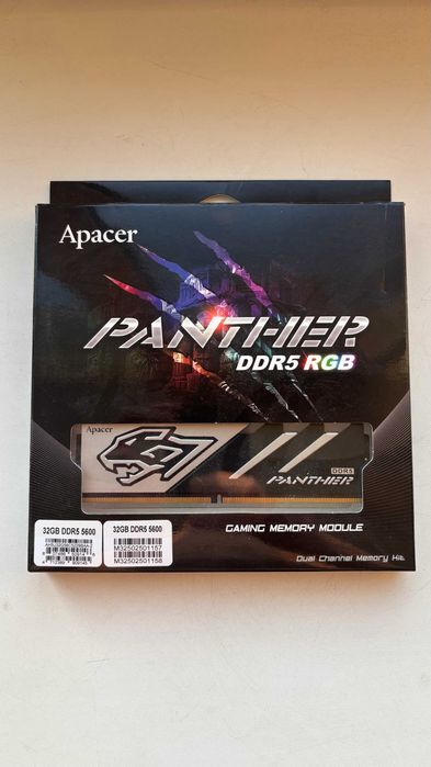 Apacer Panther RGB DDR5 32GB 2x16 5600MHz CL40