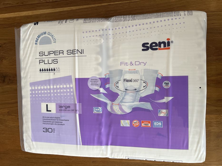 Pieluchonajtki Seni Super large rozmuar L - 2 paczki