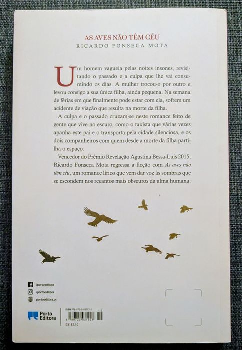 Livro: As Aves Não Têm Céu - Ricardo Fonseca Mota
