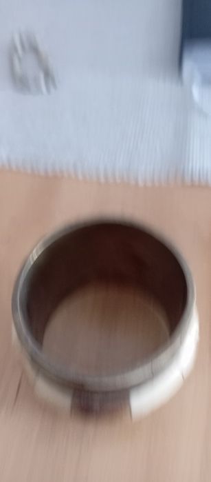 Pulseira vintage metal e osso