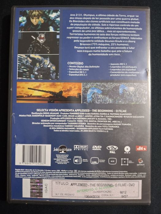 DVD Mangamania. Appleseed.