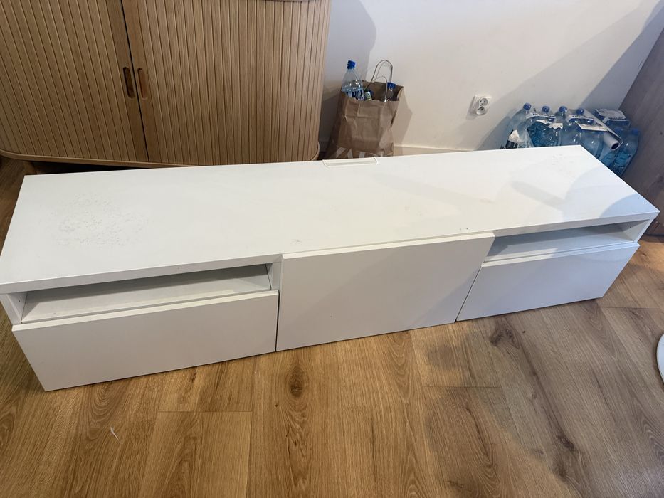 Szafka besta ikea biała rtv