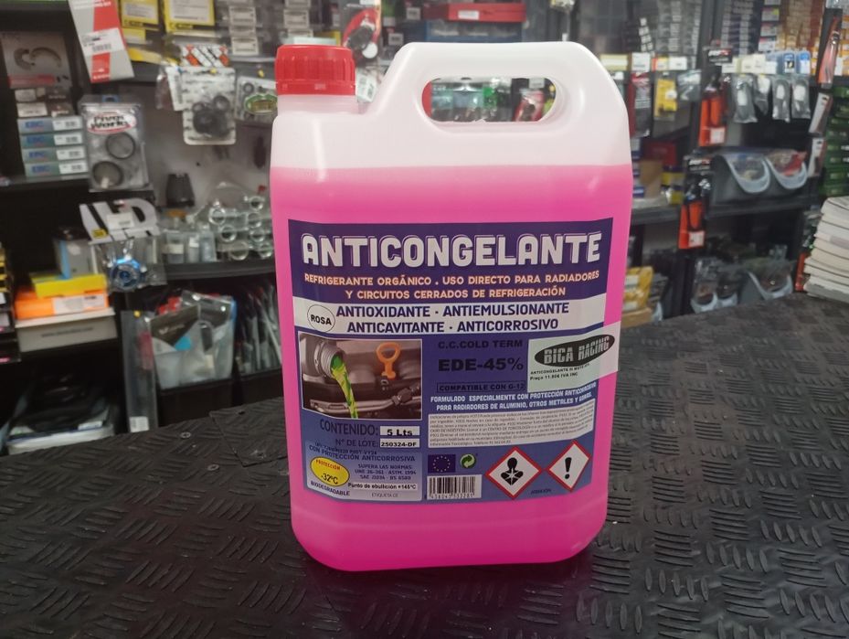 Anticongelante 50% rosa moto orgânico 5 litros