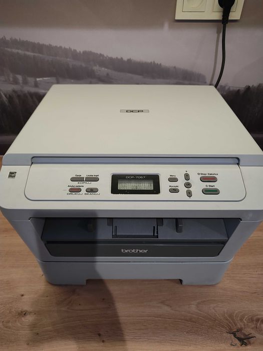 Drukarka laser, skaner DCP-7057 50% ceny - z nowym tonerem i bębnem