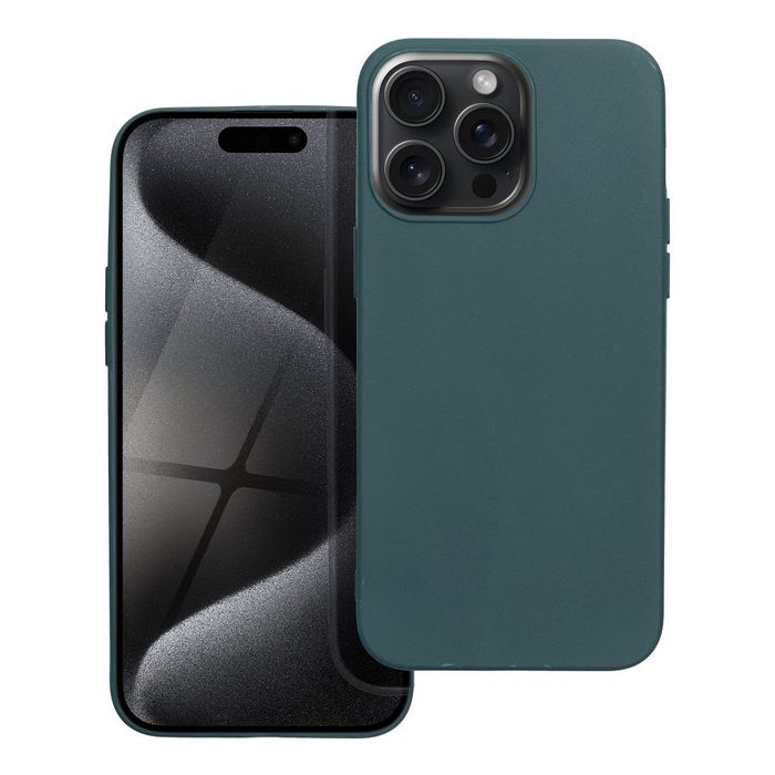 Futerał do iPhone 15 PRO Matt ciemnozielony