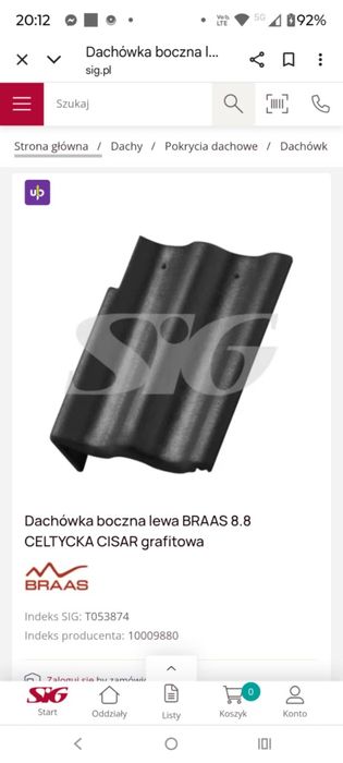 Dachówka BRAAS Celtycka Cisar grafitowy