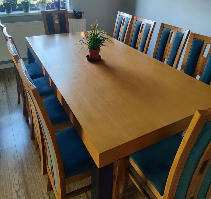 Stół z 10 krzesłami