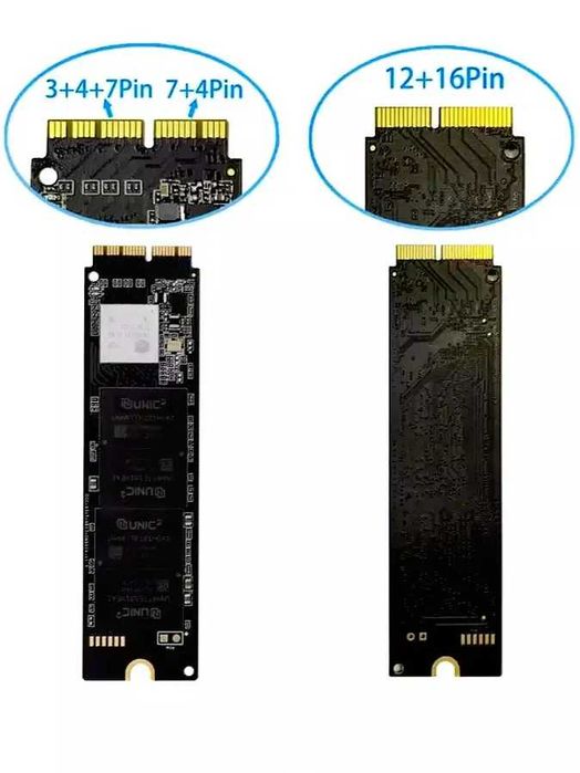 SSD-32/64/128/256/512Gb для Apple MacBook Air Pro iMac 2013,2014,2015,2016,2017,2018г