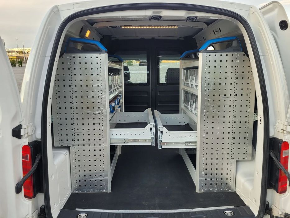 Volkswagen Caddy ZABUDOWA WARSZTATOWA SORTIMO FV23%  Zab.SORTIMO Klima Webasto Tempomat 2xGrzane Fotele Gwar.przebFV23%