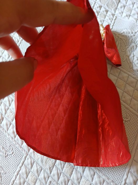 Vestido vermelho para Boneca
