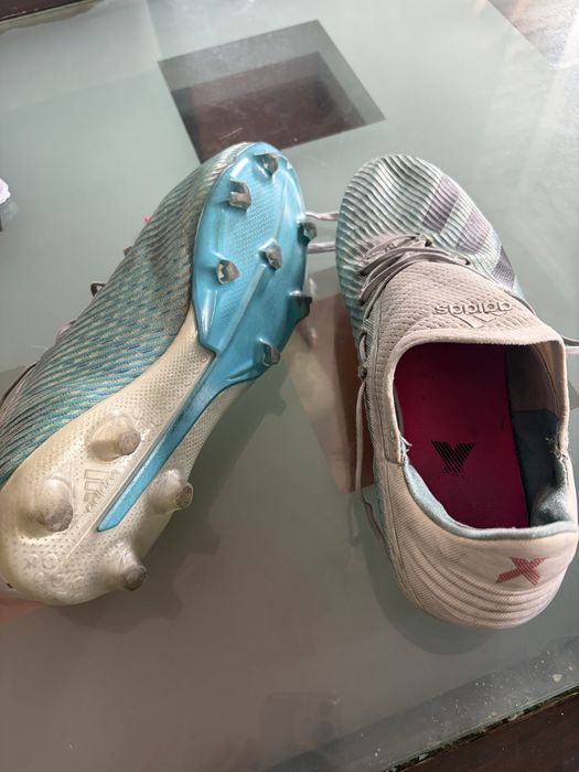 Chuteiras Adidas X 19.2 FG Azul/Turquesa